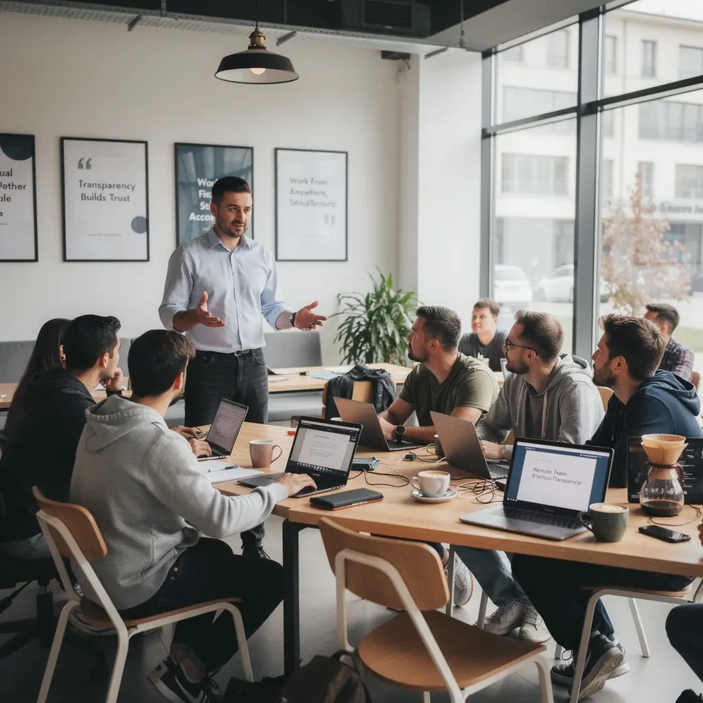 Educational graphic on digital ethics and transparency.